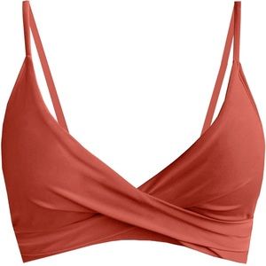 Balasami Women's Push Up V-Neck in Rust Red